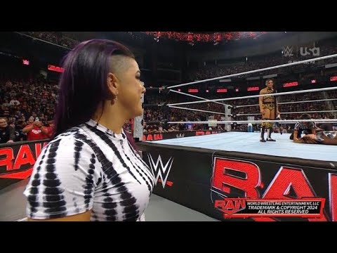 Bayley Helps Bianca Belair Vs Nia Jax WWE Raw 11/25/24