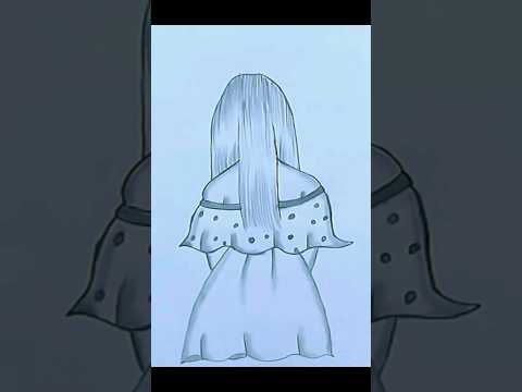 easy girl sketch #art #drawing #sketch #shorts #shortsvideo #youtubeshorts