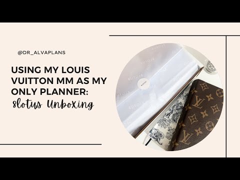 Using My Louis Vuitton MM As My Only Planner: 8lotus Unboxing