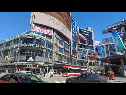 Dundas Street West | 4K Walk Downtown Toronto (April 12 2022)