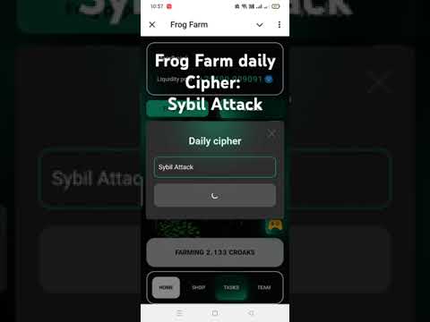 Frog farm cipher 06-01-2025 #frogfamrdailychipper #frogfarmairdrop #frogfarmlisting