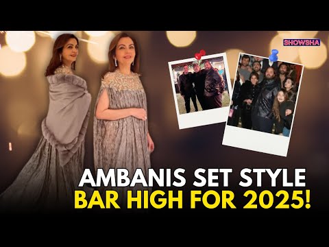 Nita Ambani, Mukesh Ambani, Radhika & Anant Ambani Set The Style Tone For 2025 At New Year Party