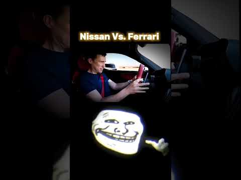 Nissan 💀 Vs. Ferrari 😈 || Drag Race 😱 || Nissan patrol ☠️ - Crazycrhb | #shorts