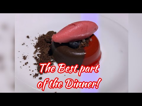 Le Petit Chef 4th Course 🍮 | Double Chocolate Brownie | Dessert | Celebrity Cruises | Jin Moore