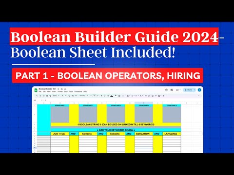 How to use Boolean Search? | Boolean Logic, Operators | Linkedin Hiring as an HR | PART 1