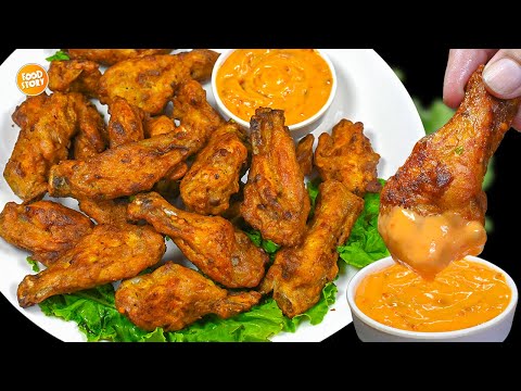 CRISPY Chicken Fried Wings (EASY Recipe),Chicken Recipe,Chicken Wings Recipe by Samina Food Story