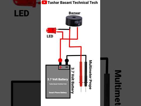 Continuity Tester Rechargeable Connection DIY Project #shorts