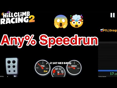 Reach the Distance Limit 17.11s Any% Speedrun😳🤯Hill Climb Racing 2