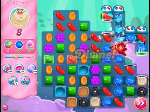 Candy Crush Saga Level 18143 - NO BOOSTERS | SKILLGAMING ✔️