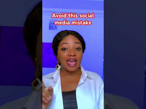 Avoid this social media mistake #socialmediamanager #entrepreneursmindset