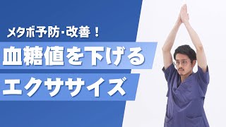 【簡単10分】メタボ予防＆改善！血糖値を下げるエクササイズ ～ポッコリお腹の引き締め・姿勢の改善～【東洋羽毛_美活お役立ち動画】