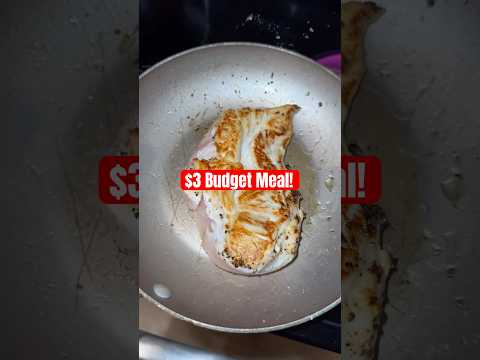 $3 Budget Meal in 2024!🥹👨‍🍳 #food #foodie #budgetmeal #dinner #lunchprep