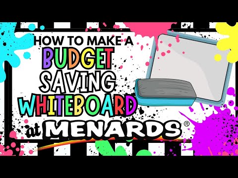 Giant DIY Dry Erase Whiteboard for Under $20 | Easy & Affordable | Daycare | Childcare | Menards