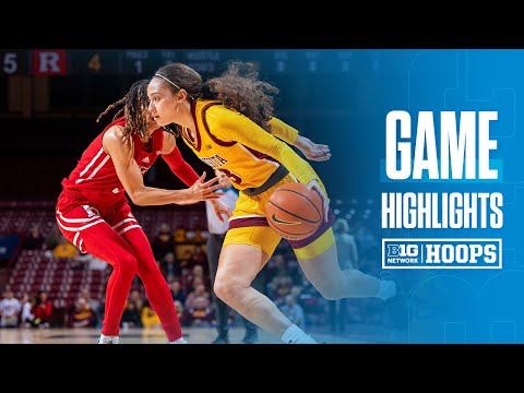 Rutgers at Minnesota | HIGHLIGHTS | Big Ten Women's Basketball | 01/08/2025