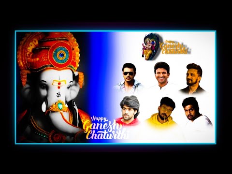 ganesh Chaturthi team banner editing/picksart photo editing tutorial Kannada☺