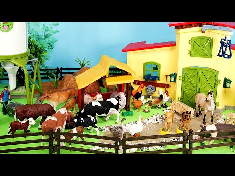 Barn Play set with Cow Washing Day - Horses Cattle Sheep