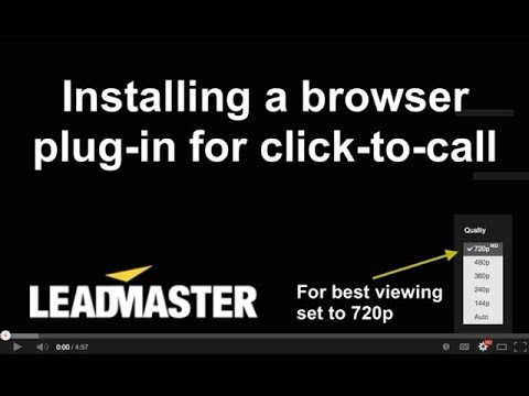 Installing a Browser Plugin for Click-to-Call