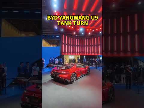 BYD YANGWANG U9 TANK TURN #chinacar #ev #byd #yangwang #autoshow