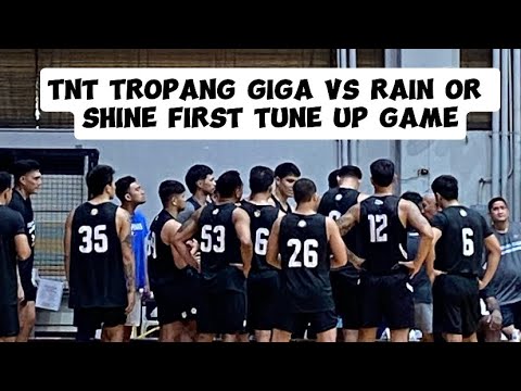 Tnt tropang giga vs Rain or shine first tune up game 127-101 TNT wins over ROS