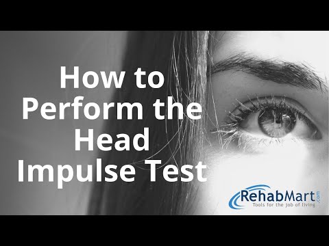 How to Perform the Head Impulse Test for Vertigo