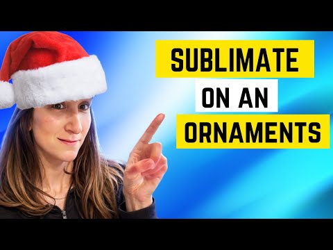 How To Sublimate Christmas Ornament #christmas #ornaments #sublimation #diy