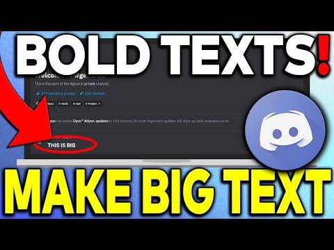 How To Write Bigger Text On Discord | Make Bigger and Bolder Texts! (2023)