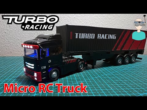 Smallest Micro RC Truck // Turbo Racing C50 1:76 RC Semi-Truck