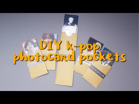 Making DIY k-pop photocard pockets | ThisizReneesworld