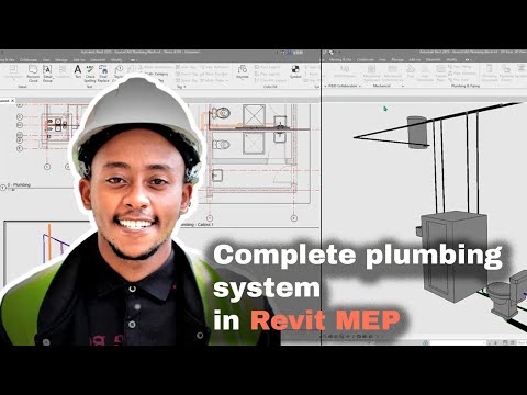 Designing complete plumbing system of a building in Revit MEP (Project)