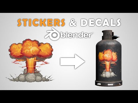 Stickers & Decals Painting Full Guide! (Blender Tutorial)