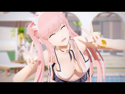 【Fate/MMD】 DEEP BLUE TOWNへおいでよ 【水着メイヴ】