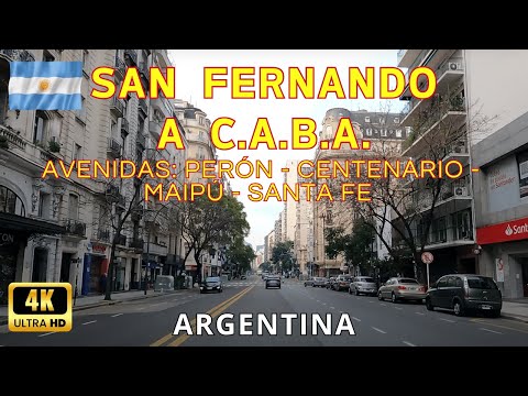 Buenos Aires Argentina - San Fernando to CABA by Avenida Santa Fe - trip 13