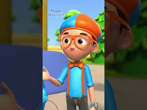 Blippi meets a Pop-star Marvin Bubbly 🫧! Learn with #blippi #blippiwonders #shorts