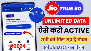 Jio true 5g activate kaise kare | how to activate jio unlimited 5g data | jio 5g data setting 2024