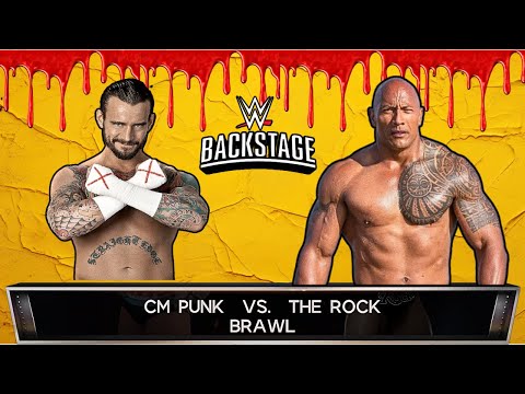 CM Punk vs The Rock | Backstage Brawl