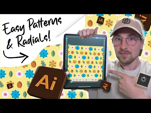 Master the Pattern & Radial tool in adobe illustrator 🌸