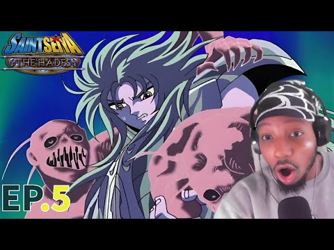 Saint Seiya: The Hades Chapter Ep.5 Reaction! Saga trapped In the Cancer Temple by...