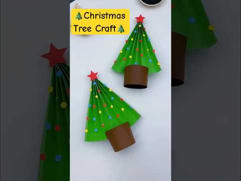 Christmas Tree 🎄 from paper #shorts #art #craft #handmade #christmas #decorations