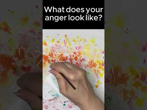 EXPRESS Your Anger with Watercolor for Quick Stress Relief! #shirts #reliefart #arttherapy #sonocalm