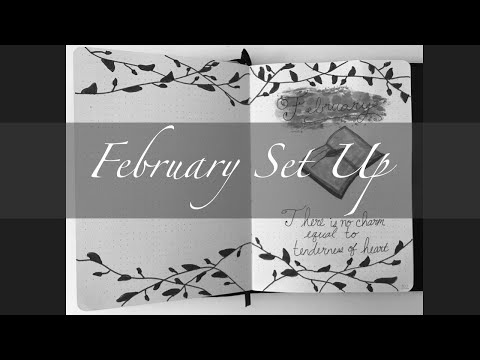 February Bullet Journal Setup | Flip Through | Archer And Olive Bullet Journal