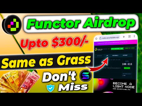 Functor network airdrop | Functor node airdrop | Run early Depin node airdrop | Functor airdrop