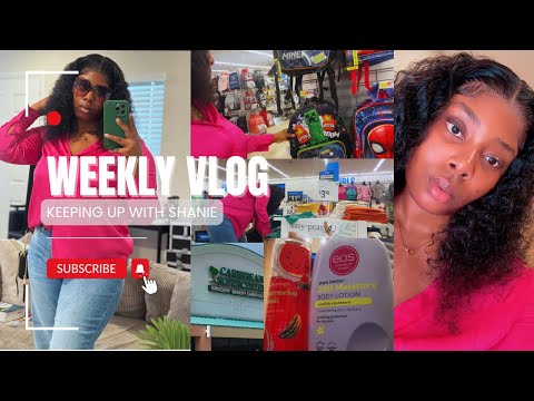 WEEKLY VLOG: AMAZON WIG INSTALL + BACK TO SCHOOL SHOPPING + GROCERY + DOCTOR VISIT FOR MY CHEST 🥺