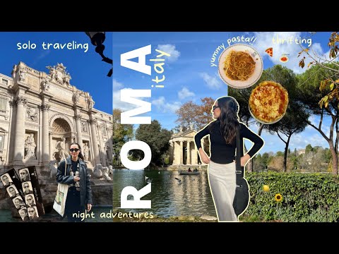 rome 🍝  in december vlog | exploring, thrifting, solo traveling, parioli. europe diaries