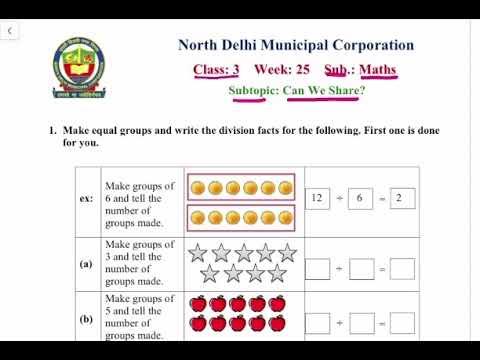 Class 3 Maths | Can we share| week 25 | FirstStep | worksheet Solution 08.12.2020