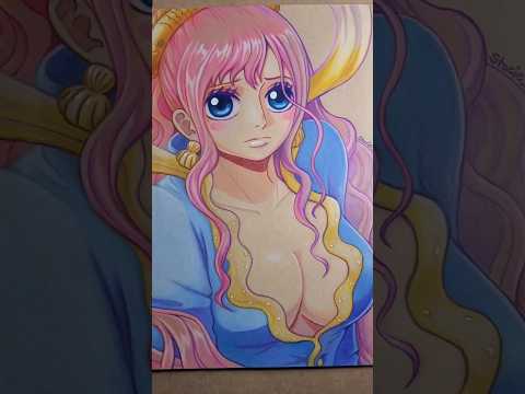 Drawing Shirahoshi | One Piece | Prismacolor colored pencils #art #animeart #drawing #anime #shorts