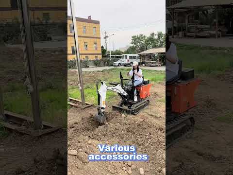 Girls can also drive mini excavators #constructionequipment#miniexcavator