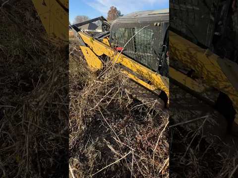 Just a little bit stuck in the mud #shortsvideo #skidsteer #mud