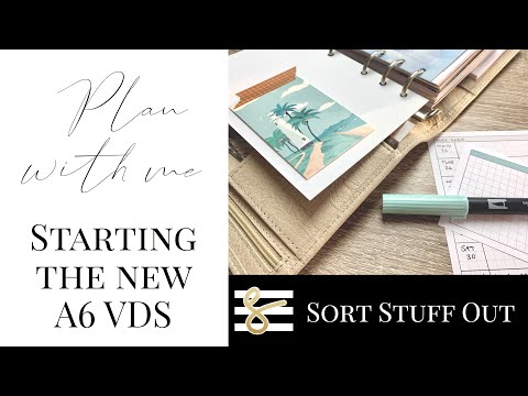 Plan with Me -  A6 Van der Spek - Setup and Deco - May 2020