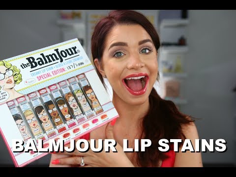 THE BalmJour CREAMY LIP STAINS REVIEW + LIP SWATCHES | MAKEUPMOLLY