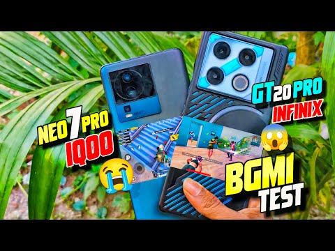 ⚡infinix gt20 pro versus IQOO Neo 7 Pro 90 FPS Bgmi Test | Is infinix GT 20 pro IQOO Neo 7 killer ?⚡